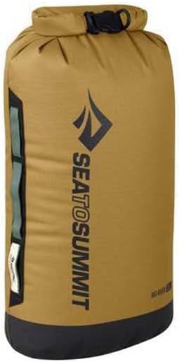 Sea to Summit Big River Dry Bag, Heavy-Duty Dry Storage, 20 Liter, Gold Brown-StrideForce Fitness