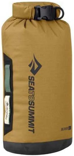 Sea to Summit Big River Dry Bag, Heavy-Duty Dry Storage, 8 Liter, Gold Brown-StrideForce Fitness