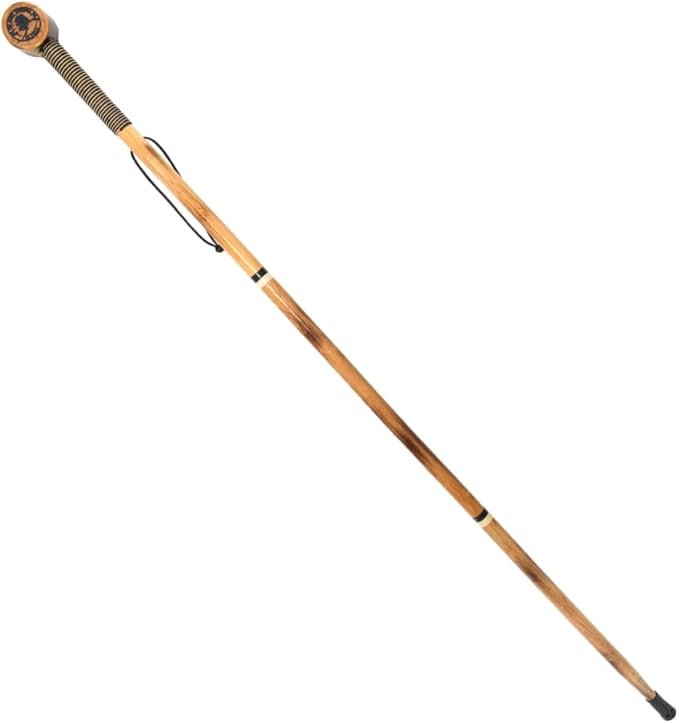 SE 3 Piece 55" Detachable Pine Wood Walking/Hiking Stick with Metal Tip, Reinforced Rubber Tip, and Water-Resistant Travel Pouch - Portable and Durable for Outdoor Adventures-StrideForce Fitness