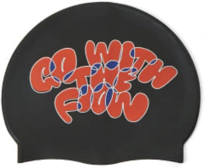 Unisex Silicone Swimming hat That Protects Hair and Ears, Pretty and Cool Artist Collaboration Design Swimming hat-StrideForce Fitness