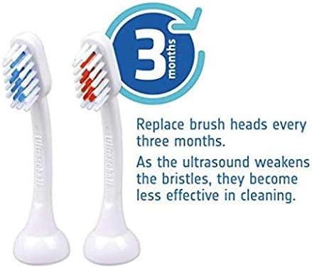 Emmi-dent Metallic Electric ultrasonic Toothbrush - for Sensitive Teeth and Gums. Gently deep-Cleans with Patented 100% Ultrasound Wave Technology - Without Abrasion and no Brushing Required