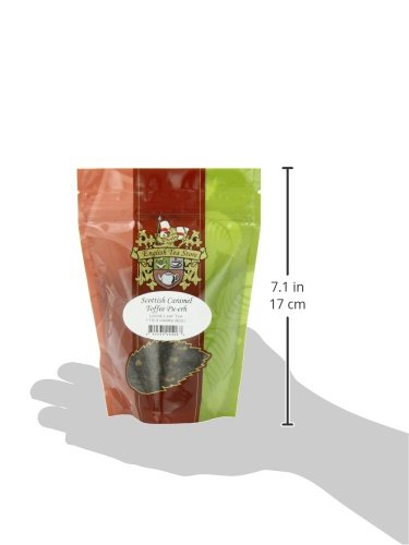 Scottish Caramel Toffee Pu-erh Tea Pouches - 4oz | Loose Leaf Black Tea Blend | Sweet Caramel and Toffee Aroma | Smooth Earthy Flavor | Brew Hot or Iced | Dessert-Inspired Tea Experience-StrideForce Fitness