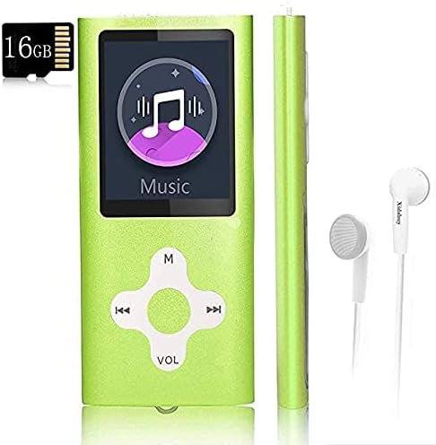 Mp3 Player,Music Player with a 16 GB Memory Card Portable Digital Music Player/Video/Voice Record/FM Radio/E-Book Reader/Photo Viewer/1.8 LCD (Green)-StrideForce Fitness