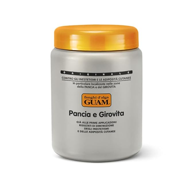 Guam Tummy & Waist, Stomach Wrap for Cellulite Reduction, Tighten Loose Belly Skin | Anti-Cellulite Lipo Wraps for Stomach, Seaweed + Caffeine | Cellulite Remover Tummy Wrap, 2.2LB-StrideForce Fitness