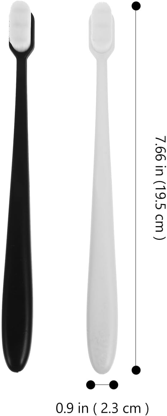 FUOYLOO 10Pcs Ultra Soft Toothbrushes for Women and Pregnant Adults Micro Nano Bristles for Gentle Gum Care Deep Cleaning Teeth and Tongue Residue Manual Toothbrush