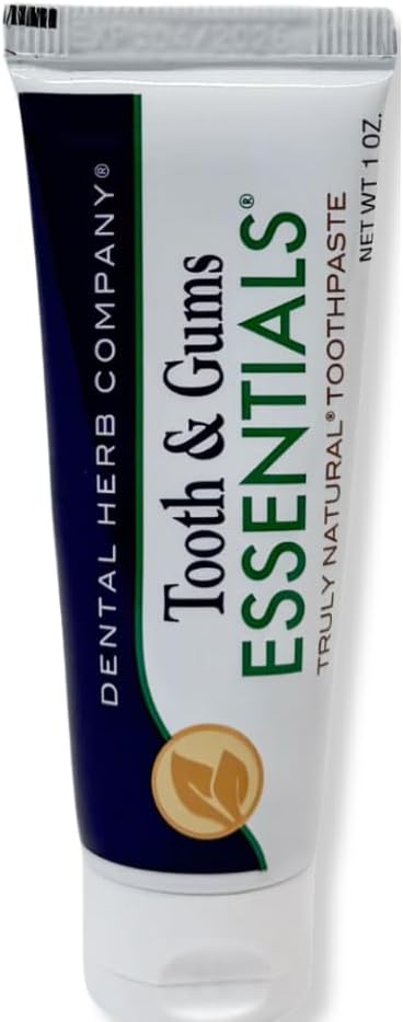 Dental Herb Company - Tonic Mouthwash and Essentials Toothpaste Travel Kit - Made with Pure Essential Oils to Relieve Bad Breath, Bleeding, and Irritated Gums. 2 oz. Mouthrinse - 1 oz. Toothpaste