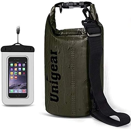 Unigear Dry Bag Waterproof, 2L/5L/10L/20L/30L/40L Floating and Lightweight Bags for Kayaking, Boating, Fishing, Swimming and Camping with Waterproof Phone Case-StrideForce Fitness