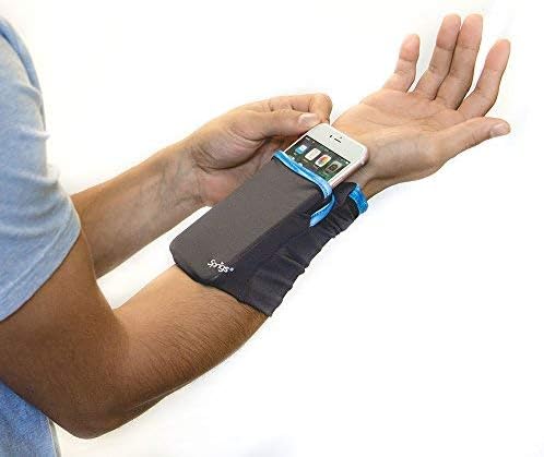 Sprigs Banjees 2 Pocket Wrist Wallet/Wrist Band/Wrist Pocket for Travel, Walking, & Running. Wallet Pouch That Holds Cash, Card, ID's, and More-StrideForce Fitness