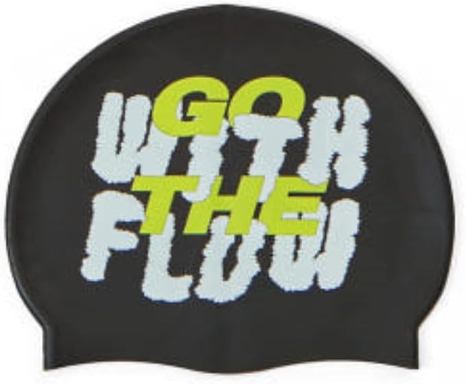 Unisex Silicone Swimming hat That Protects Hair and Ears, Pretty and Cool Artist Collaboration Design Swimming hat-StrideForce Fitness