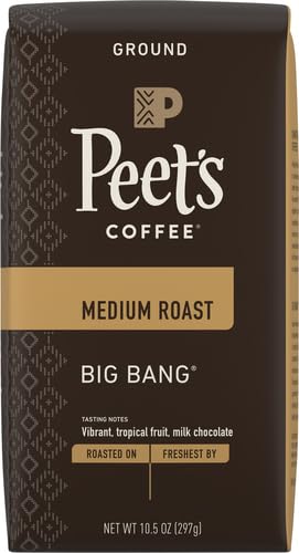 Peet's Coffee, Medium Roast Ground Coffee - Big Bang 10.5 Ounce Bag (Pack of 2)-StrideForce Fitness