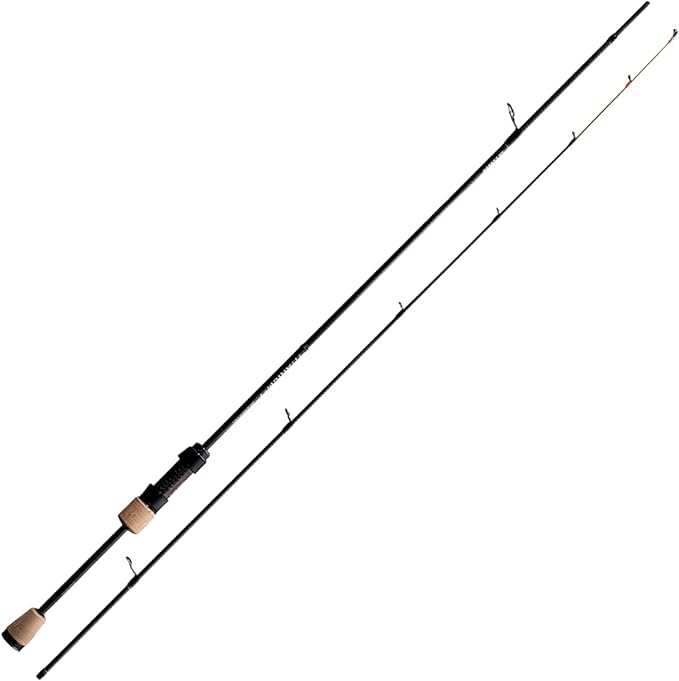 PURELURE Titanium-T Ultralight Fishing Rod Spinning & Casting for Trout Panfish, Carbon Fiber BFS Rod 2Pcs, Titanium Tip & Guides, Cork Handle, 5-6ft Stream Rod XUL Power, Fast/Moderate Fast Action-StrideForce Fitness