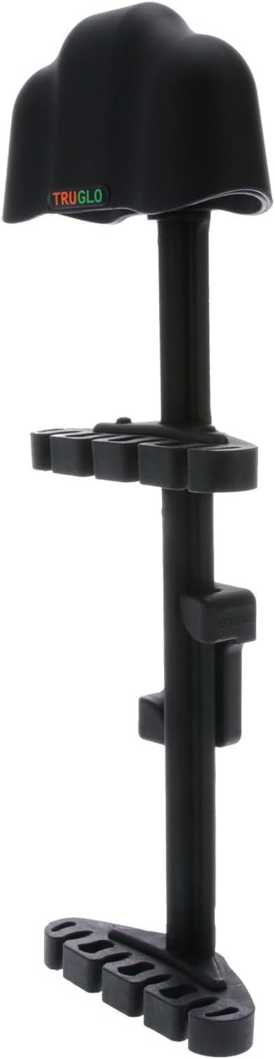 TRUGLO Loc-Down 4-Arrow Ultra-Quiet Lightweight Composite Vibration-Absorbing Left-Hand Convertible Bow Hunting Archery Quiver-StrideForce Fitness