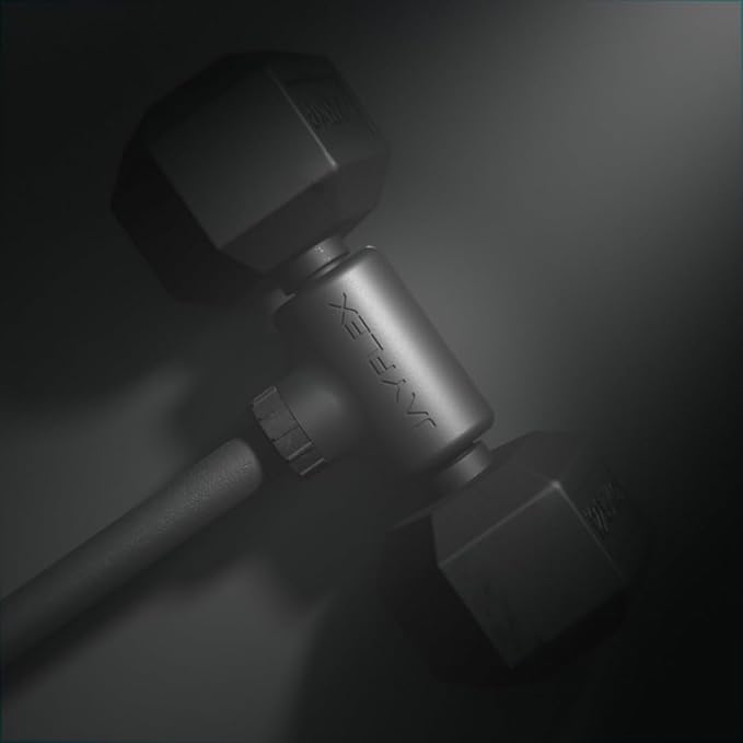 Jayflex Hyperbell Dumbbell Converter - Convert Dumbbells to Barbell Set and Kettlebell for Home Fitness - Adjustable & Up to 200 lb Capacity Weight Barbell for Weight Lifting-StrideForce Fitness