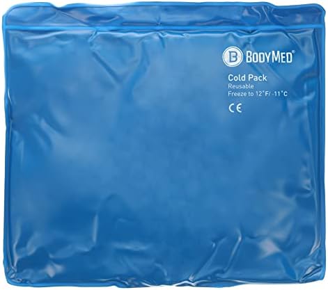 BodyMed Reusable Vinyl Ice Pack for Knee, Arm, Elbow, Shoulder, Back - Professional Grade Cold Therapy for Injuries, Aches, Swelling, Bruises, Sprains - 14 in. x 12 in. (Standard)-StrideForce Fitness