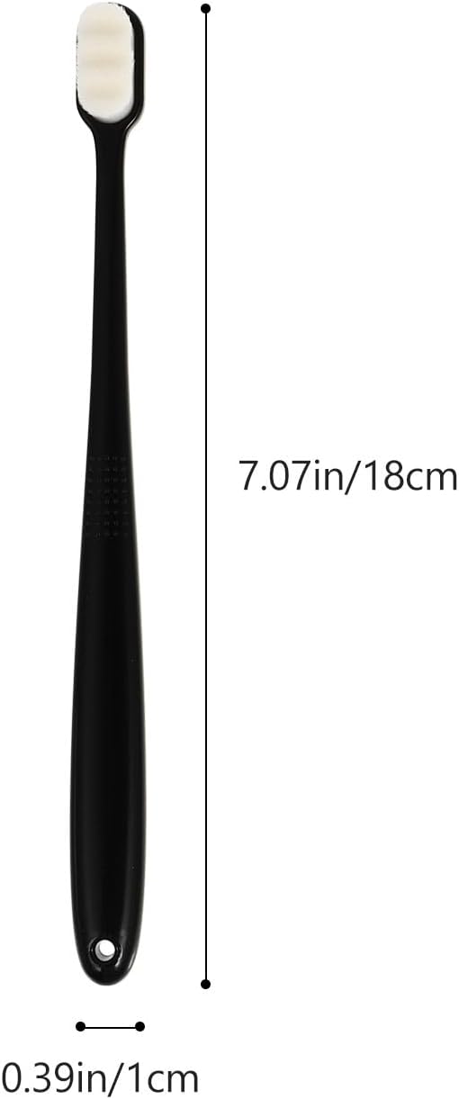 Luxshiny 6pcs Soft Bristle Toothbrushes with Ergonomic Anti-Slip Handle Deep Clean for Sensitive Gums Oral Care Supplies for Travel and Home Use