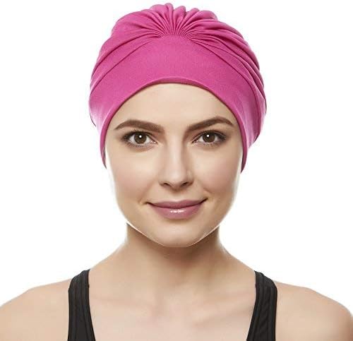 BEEMO Swim Caps for Women Swimming Turban Polyester Latex Lined Pleated for Ladies-StrideForce Fitness