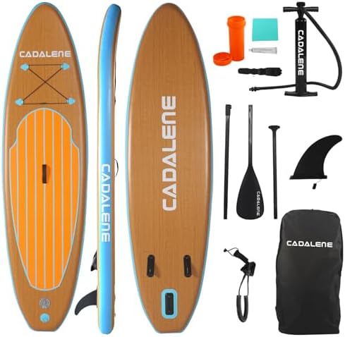 Inflatable Stand Up Paddle Board with SUP Accessories, Anti-Slip EVA Deck,10’ Family-Friendly Inflatable Paddle Boards for Adults & Youth of All Skill Levels-StrideForce Fitness