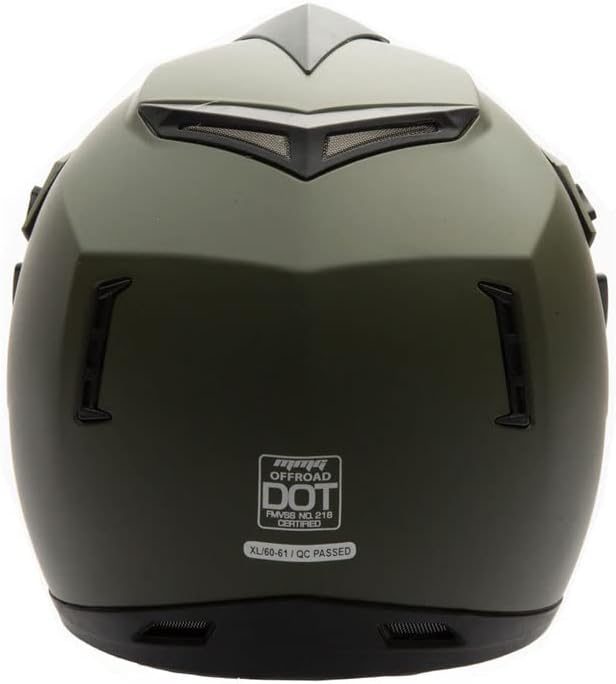MMG Adult Motorcycle Off Road Helmet DOT - MX ATV Dirt Bike Motocross UTV - with Goggles-StrideForce Fitness