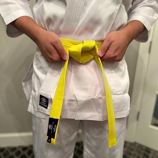 Karate Belt, All-Purpose Martial Arts Belt, Judo, Taekwondo Belt, Durable MMA Color Rank TKD Belt Size 0-6.-StrideForce Fitness