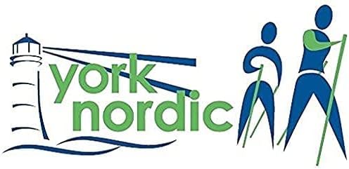 York Nordic Hiking & Walking Poles - Cushion Foam Grips w/Nordic Strap - Lightweight, Adjustable, and Great for Balance -2 Pieces w/Flip Locks, and Travel Bag - Heights 5'4"-6'2"-StrideForce Fitness