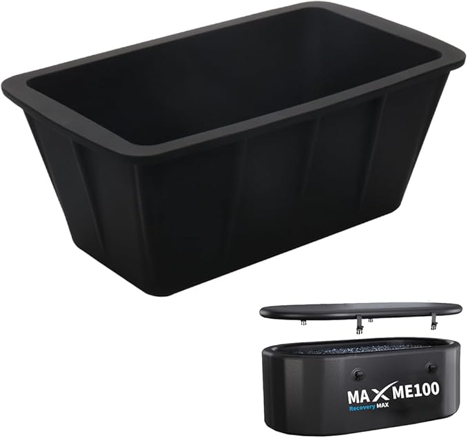 [2025 Upgraded] XL Ice Bath Plunge Tub Ice Mold With Built-in Stainless Steel (Without Lid)-StrideForce Fitness