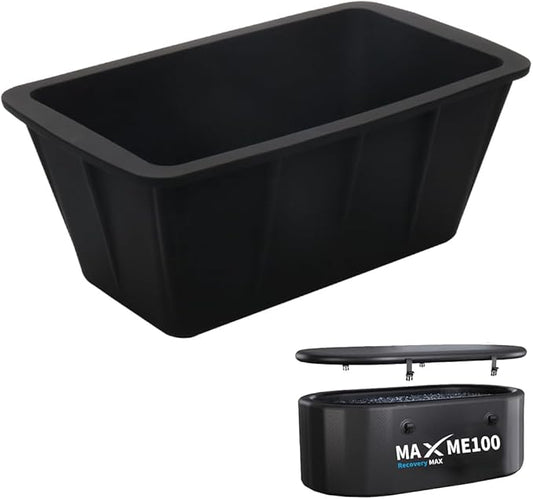 [2025 Upgraded] XL Ice Bath Plunge Tub Ice Mold With Built-in Stainless Steel (Without Lid)-StrideForce Fitness