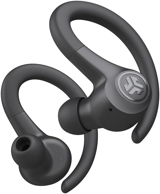 JLab Go Air Sport, Wireless Workout Earbuds Featuring C3 Clear Calling, Secure Earhook Sport Design, 32+ Hour Bluetooth Playtime, and 3 EQ Sound Settings (Graphite/Black)-StrideForce Fitness