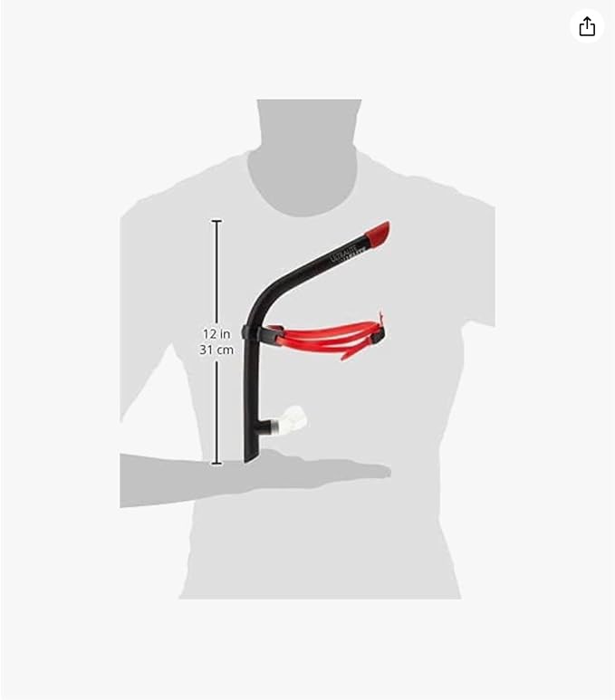 TYR Ultralite Elite Swim Snorkel - Adult Snorkeling Gear for Swimming Training - Ultra-Lightweight and Comfortable for Body Alignment Exercises-StrideForce Fitness