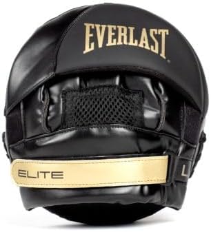 Everlast Elite 2 Punch Mitts Black/Gold One Size-StrideForce Fitness