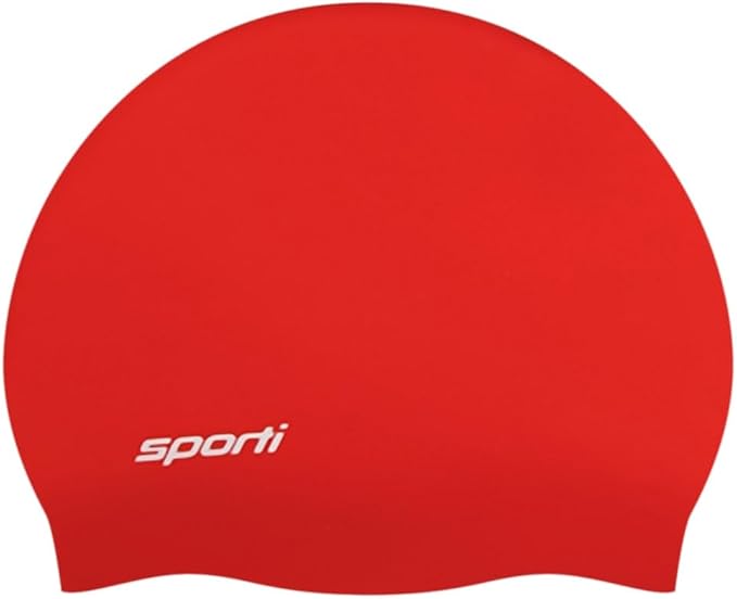 Sporti Silicone Swim Cap for Kids, Unisex Youth Swimming Cap, Protection Bathing Caps for Your Children, Aged 2-10-StrideForce Fitness