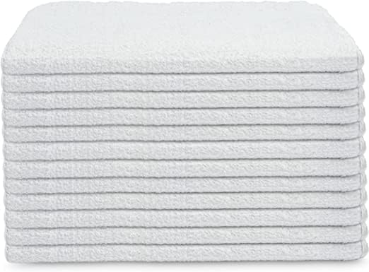 GOLD TEXTILES White Cotton B Grade Bath Towels - 100 Pcs, 20x40 Inches, Machine Washable-StrideForce Fitness