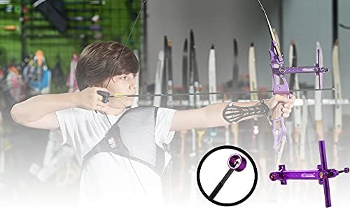 Archery Recurve Bow Sight, SOOHUPET Accessories T Shape Archery Shooting Target Sight Adjustable Bowsight with Optical Fiber Pin Sight for Target Practice-StrideForce Fitness