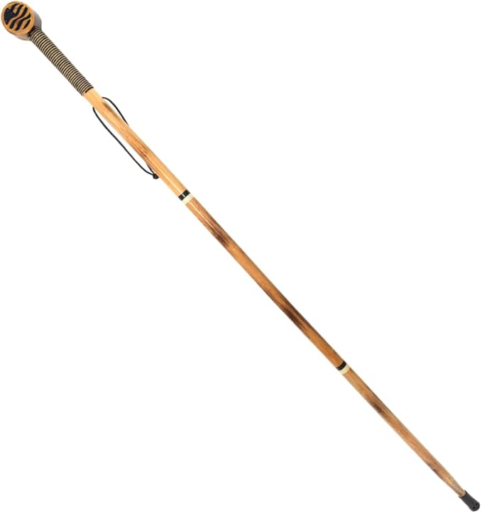 SE 3 Piece 55" Detachable Pine Wood Walking/Hiking Stick with Metal Tip, Reinforced Rubber Tip, and Water-Resistant Travel Pouch - Portable and Durable for Outdoor Adventures-StrideForce Fitness