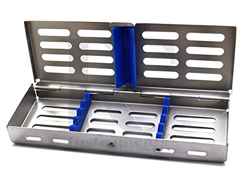 MEDSPO PROFESSIONAL Dental Instruments Osteotome Periotome Luxating Elevator Implant | Orthodontic PDL Teeth | Surgical Root Extraction Spreading (Dental Cassette 5 Instruments)