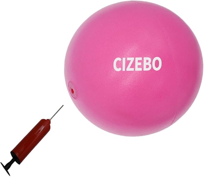 Small Exercise Ball for Between Knees, 6 inch Pilates Ball with Pump, Mini Yoga Core Ball Physical Therapy-StrideForce Fitness