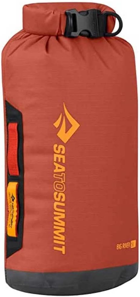 Sea to Summit Big River Dry Bag, Heavy-Duty Dry Storage, 5 Liter, Picante Red-StrideForce Fitness