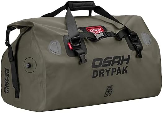 Waterproof Duffel& Luggage Bag - Motorcycle Dry Bag Tail Saddle Bags with Roll Top Closure,Large Storage Space,for Camping, Kayaking, Fishing & Traveling(JungleGreen, 60L)-StrideForce Fitness