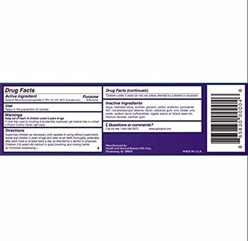 SprinJene Original Health Boost Toothpaste | Cavity Protection Fluoride Toothpaste for Healthy Teeth | 2 Pack