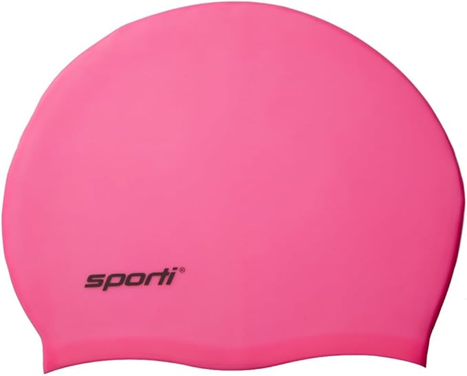 Sporti Silicone Swim Cap for Kids, Unisex Youth Swimming Cap, Protection Bathing Caps for Your Children, Aged 2-10-StrideForce Fitness