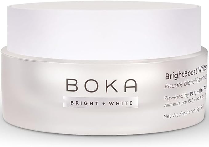 Boka Teeth Whitening Powder - Nano Hydroxyapatite, Appropriate for Sensitive Teeth, Whitening -Toothpaste Alternative with Essential Oils, Has Probiotics, Multivitamins & Aloe