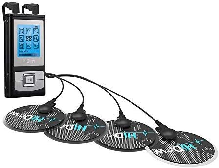 HiDow XP-Micro 8 Modes TENS EMS Combo Dual Channel Muscle Stimulator Pulse Massager for Pain Relief Physical Therapy-StrideForce Fitness
