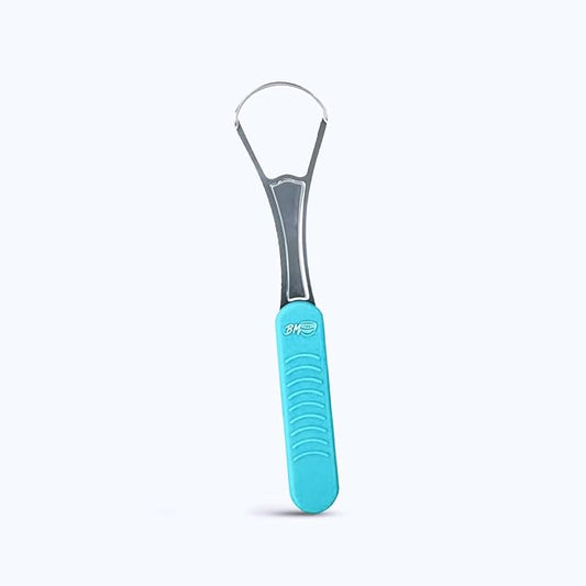 Big Mouth Tongue Scraper – Ultimate Oral Hygiene Tool for Fresh Breath and Improved Taste (Silver)