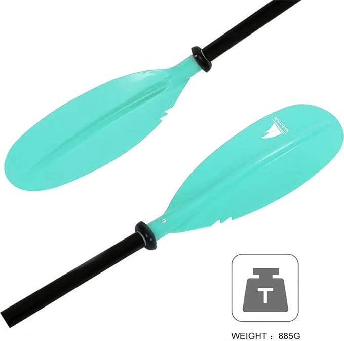 Kayak Paddle - Adjustable 2 Pieces Aluminum Alloy Shaft with Glass Fiber Blade for Surfing,Oar Fishing Easy Packable Travel-StrideForce Fitness