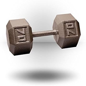 Body-Solid Cast Iron Hexagon Dumbbell, Hand Weights For Men and Women, Weight Dumbbells for Strength Training, Body Building Home Gym Training Gear-StrideForce Fitness