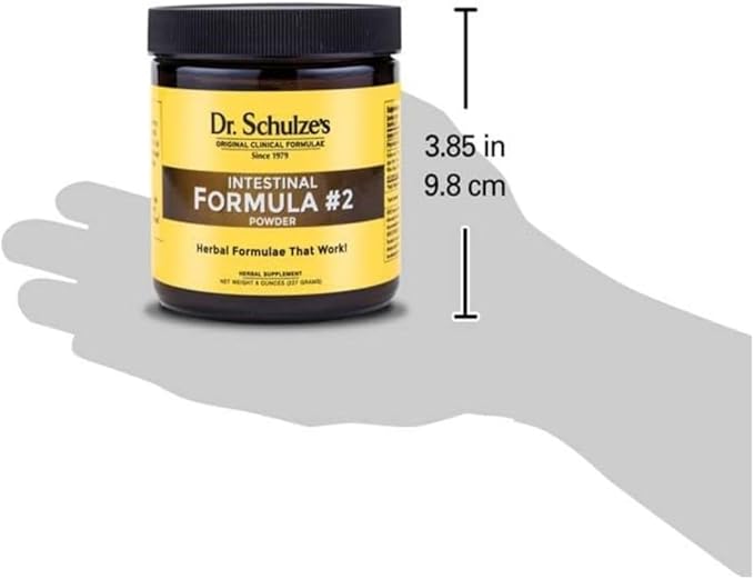 Dr. Schulze's Intestinal Formula #2 (8 Ounces) and Intestinal Formula #1 Capsules (90 Capsules) - Organic Herbal Supplements-StrideForce Fitness