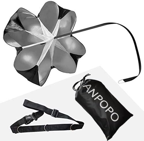 Bfsmile Running Speed Training 56" Parachute with Adjustable Strap, Free Carry Bag. Speed Chute Resistance Running Parachute for Kids Youth and Adults-StrideForce Fitness