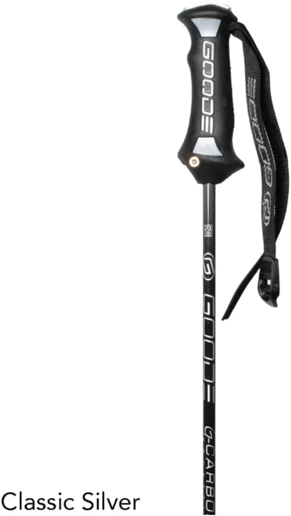 GOODE G Carbon Ski Poles – Ultra-Lightweight & Durable Carbon Fiber – Superior Balance – Shock Absorbing – High-Performance Downhill Ski Poles for Men & Women - Pair-StrideForce Fitness