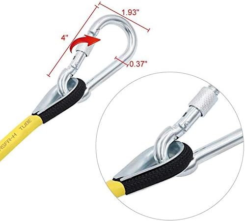 X XBEN Outdoor Climbing Rope 10M(32ft) 20M(64ft) 30M(96ft) 50M(160ft) 70M(230ft) 152M(500FT) 352M(1000FT) Static Rock Climbing Rope for Escape Rope Ice Climbing Equipment Fire Rescue Parachute-StrideForce Fitness