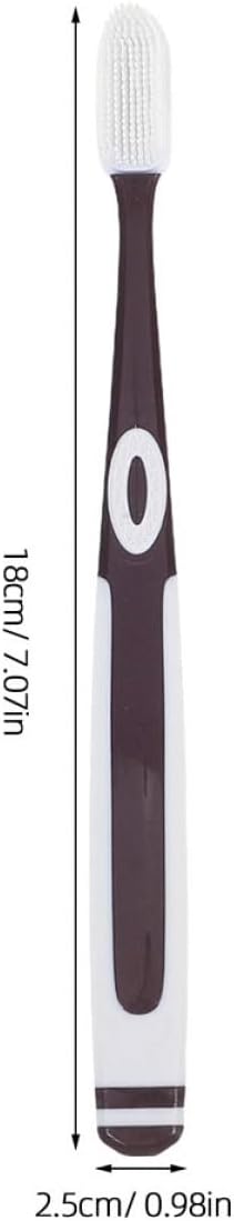 8PCS 8PCS Soft Bristle Silicone Toothbrush Replacement Heads Family for Adults Gentle Sensitive Gums Deep Cleaning Protective Travel-Friendly Oral Care