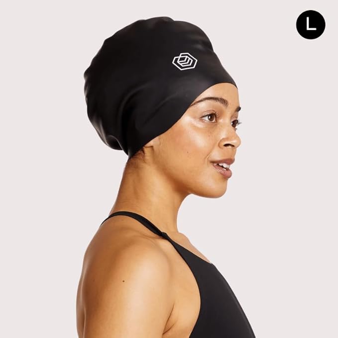 SOUL CAP - Large Swimming Cap for Long Hair - Designed for Long Hair, Dreadlocks, Weaves, Hair Extensions, Braids, Curls & Afros - Women & Men - Silicone-StrideForce Fitness
